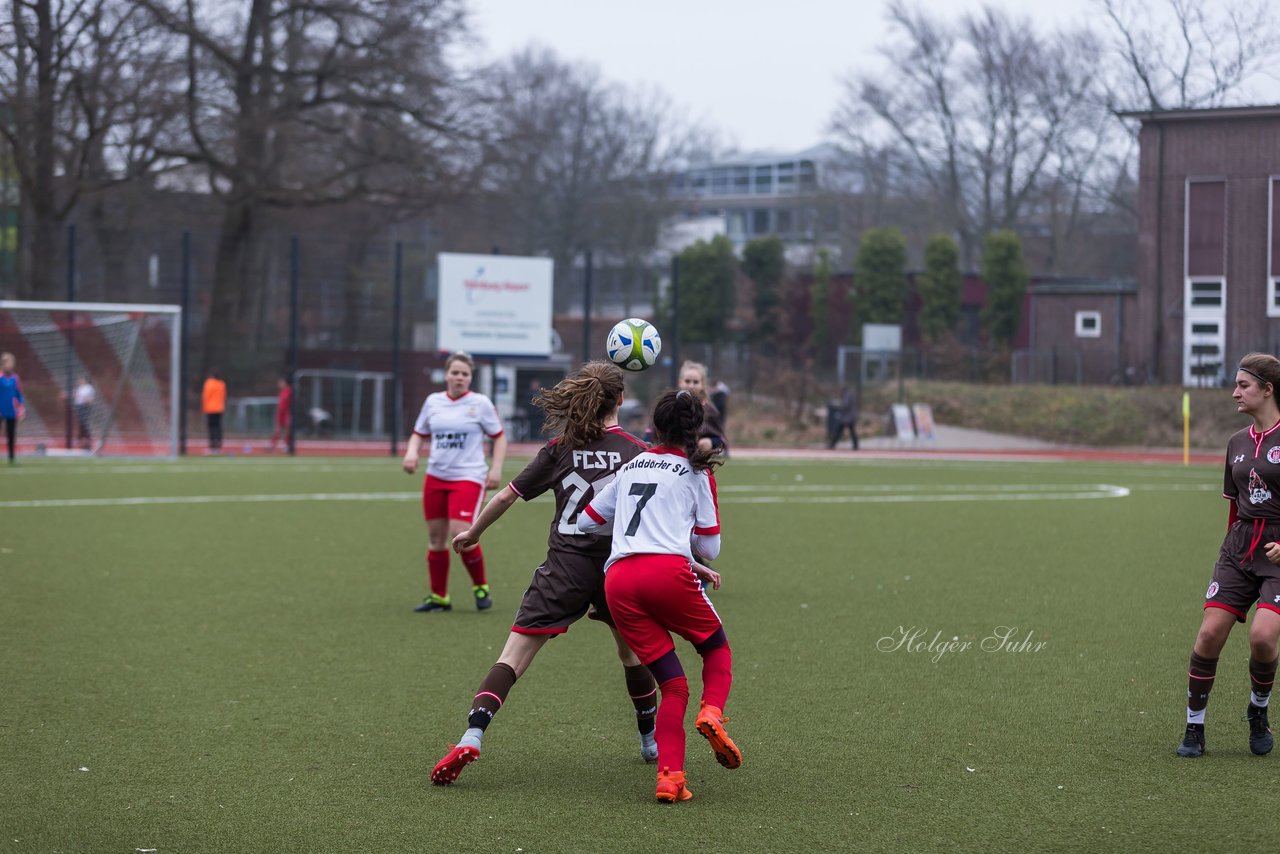 Bild 287 - B-Juniorinnen Walddoerfer - St.Pauli : Ergebnis: 4:1